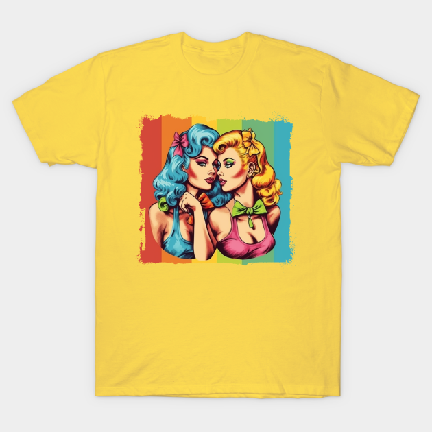 Lesbian Pin Up Girls Lesbian Pride T Shirt Teepublic